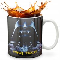 KUBEK 330ml GRAFIKA PREZENT ŚWIĘTA WZÓR - FILM WOJNY STAR GWIEZDNE + IMIĘ