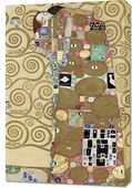 Obraz 60x90cm Fulfillment, Gustaw Klimt Vintage do Salonu