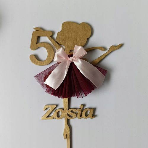 Topper Baletnica z cyfrą, urodziny na Arena.pl