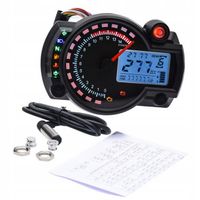 UNIWERSALNY CYFROWY LICZNIK MOTOCYKLOWY SKUTER QUAD LCD LED PRĘDKOŚCIOMIERZ