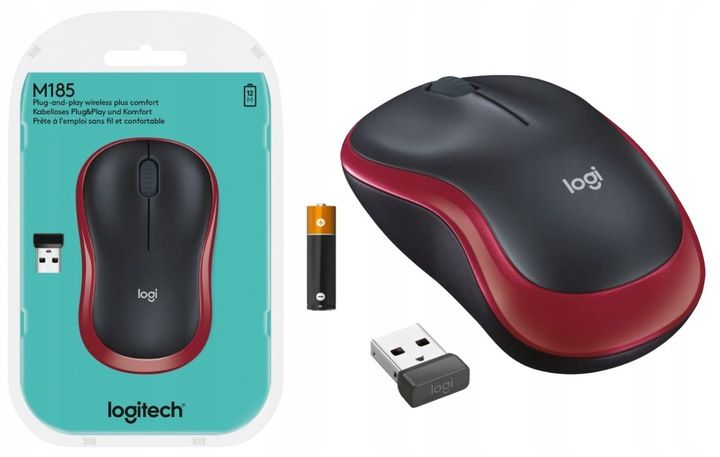 Myszka bezprzewodowa Logitech sensor optyczny zdjęcie 4