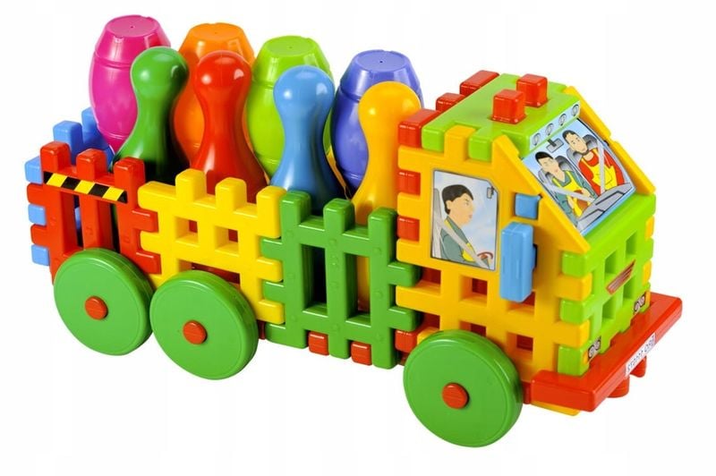 Ciężarowka z klockow z kręglami 25807 zdjęcie 1