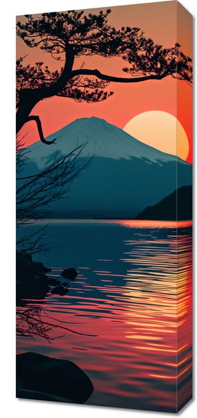 Obraz 30x70cm Góra Wieczorem zdjęcie 1