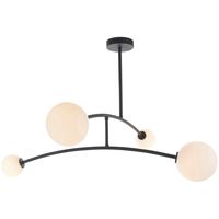 Żyrandol nowoczesny L&-192940 Light& molekuły szklane kule czarny