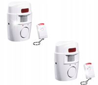 ALARM BEZPRZEWODOWY SENSOR RUCHU + PILOT 2 sztuki