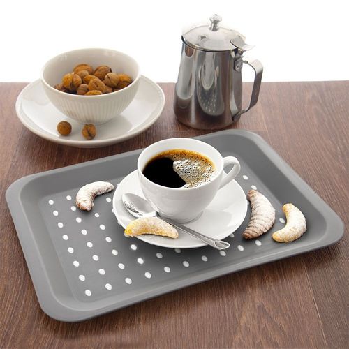 Taca kuchenna do serwowania szara 33x23 cm na Arena.pl