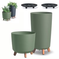 2x Doniczka okrągła na nóżkach GRACIA DGTL240 + DGTL300L