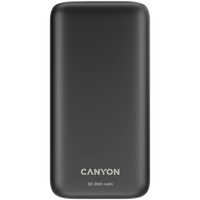 canyon powerbank pb-301 led 30000 mah pd 20w qc 3.0 czarny