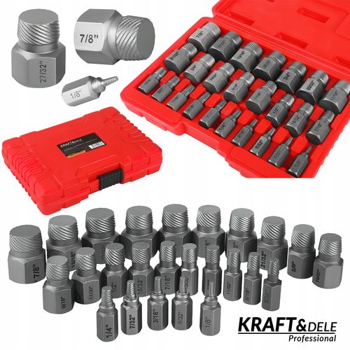 Zestaw Urwanych Zerwanych Ukręconych Złamanych Śrub 25 Sztuk Kraft&Dele na Arena.pl