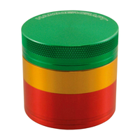 metalowy młynek 4-częściowy hammercraft rasta 38 mm