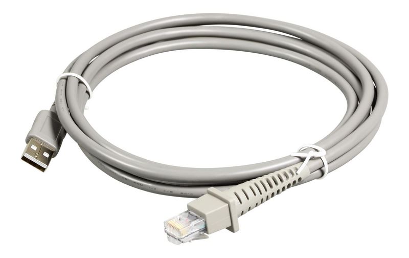 Datalogic USB cable, straight, grey, 2m zdjęcie 1