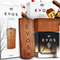 ZESTAW UPOMINKOWY K2 EVOS BOSS ZAPACH DO SAMOCHODU PERFUMY TORBA PREZENTOWA