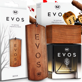 ZESTAW UPOMINKOWY K2 EVOS BOSS ZAPACH DO SAMOCHODU PERFUMY TORBA PREZENTOWA