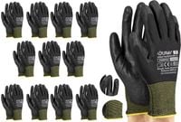 Rękawice Robocze Czarne J-TIMIPOLI_BB7-S - 12 Par