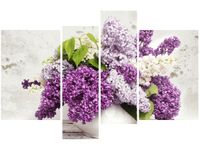 130CM 85 OBRAZ 4 ELEM BEZ ŚCIENNY