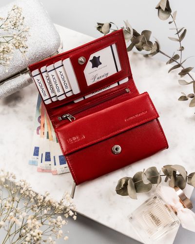 skórzany kompaktowy portfel damski - rovicky na Arena.pl