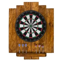 Drewniana Kaskada Osłona Ścienna John Paddle do Darta w Stylu Loftowym - Retro Vintage Old Gold Uniwersalny