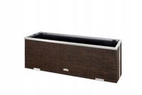 Donica rattanowa 95x39x43cm CZARNA