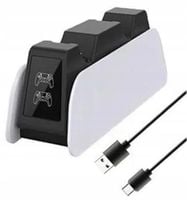 STACJA DOKUJĄCA DO PS5 Ładowarka Podwójna na 2 Pady DualSense USB C LED