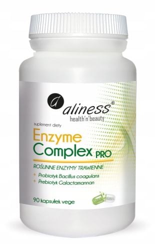 Aliness Enzyme Complex PRO ODCHUDZANIE ZAPARCIA 90 kapsułek zdjęcie 1