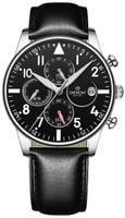zegarek męski giewont chronograph sapphire czarno srebrny gw5630-a2