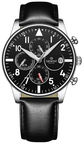 zegarek męski giewont chronograph sapphire czarno srebrny gw5630-a2 na Arena.pl
