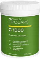 ForMeds LIPOCAPS C 1000 120 kaps. Produkcja kolagenu. Odporność, Zmęczenie
