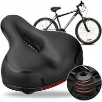 Wygodne Siodełko Rowerowe Ergonomiczne Miękkie Piankowe Sportowe Odblask