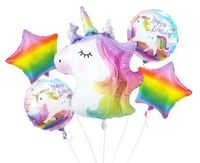 BALONY FOLIOWE ZESTAW JEDNOROŻEC A"5  GODAN