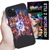 ETUI CASE DO IPHONE 15 PLUS - AVENGERS IRON MAN SPIDERMAN KAPITAN