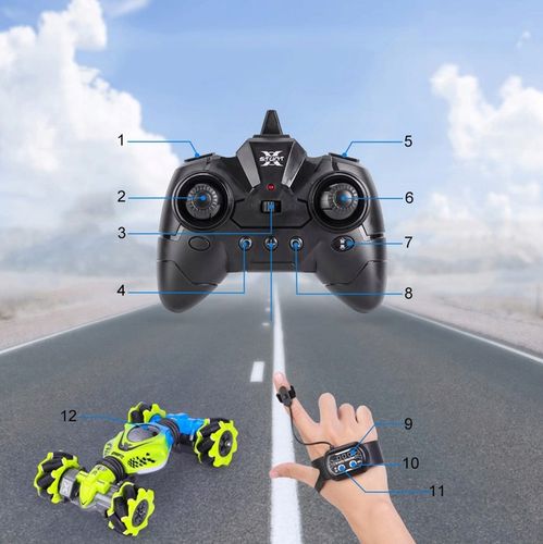 Czujnik gestów RC samochód kaskaderski z lekką muzyką, pilotem Samochody na Arena.pl