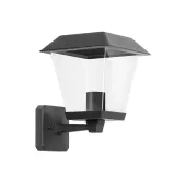 Lampa ścienna vintage czarna bez źródła światła z gwintem E27