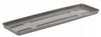 Podstawka plastikowa prostokątna 56x14cm pod doniczkę balkonową 60 cm szara