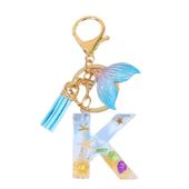 Brelok Do Kluczy Literka &Quot;K&Quot; , Morski, Ogon Syreny, Muszelki