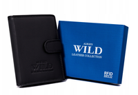 duży, skórzany portfel męski w orientacji pionowej - always wild