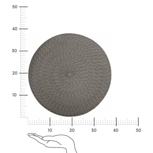 Podkładka 38 cm pleciona szara na Arena.pl