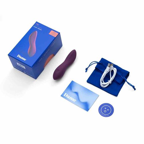 Wibrator Dame Dip 2.0 Śliwkowy na Arena.pl