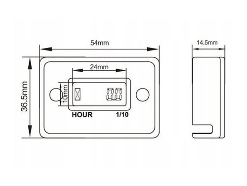 Licznik motogodzin czas pracy silnika 12 / 24 v na Arena.pl