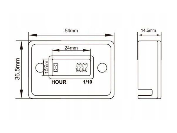 Licznik motogodzin czas pracy silnika 12 / 24 v zdjęcie 8