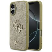 Etui Guess Fixed Glitter Big 4G do iPhone 17 złoty