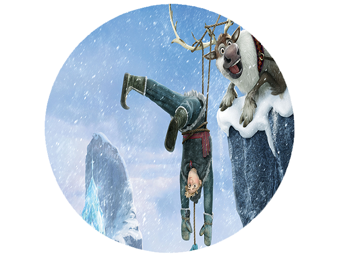 Opłatek na tort Kraina Lodu zdjęcie 1