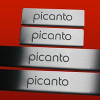 Listwa progowa KIA PICANTO MK2 Stal nierdzewna 304 mat 4szt