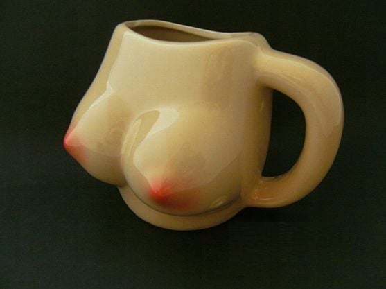KUBEK ceramiczny PIERSI - cycki BIUST - dla faceta zdjęcie 6