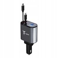 ŁADOWARKA SAMOCHODOWA T-PHOX FLEXIT 4W1 86W SZARA