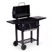 GRILL WĘGLOWY MULTIGARDEN Z TERMOMETREM I PÓŁKAMI BOCZNYMI