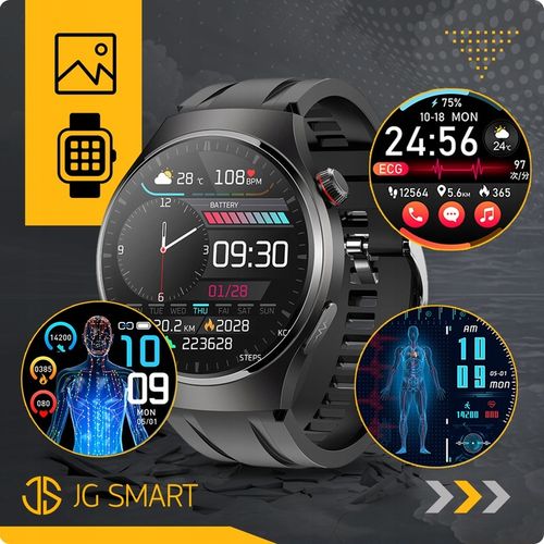 SMARTWATCH DO POMIAR GLUKOZY POLSKIE MENU ROZMOWY ZEGAREK MĘSKI + 3 PASKI na Arena.pl