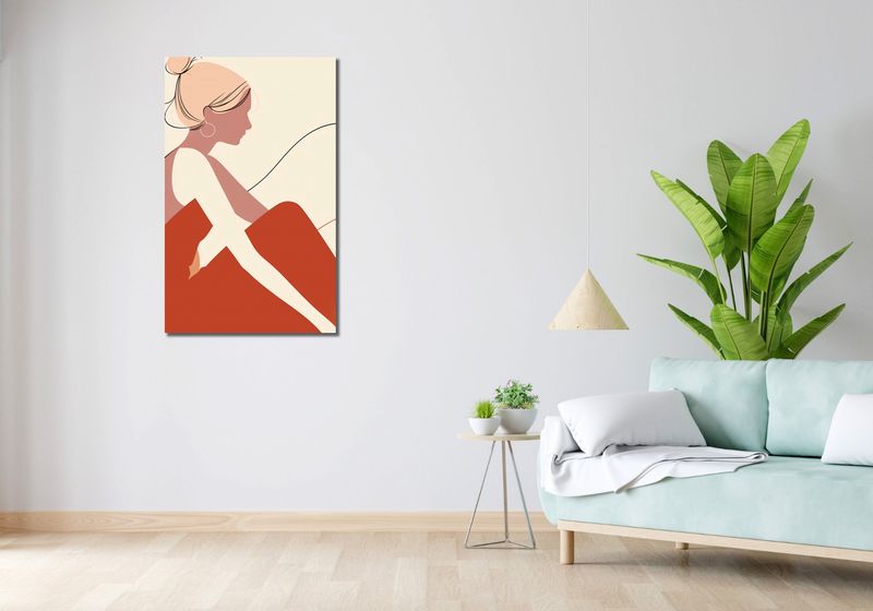 Obraz 60x100cm Zaduma na Siedząco zdjęcie 2