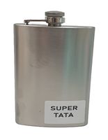 piersiówka metalowa nierdzewna 240ml  super tata     xj4265