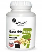 ALINESS Morwa Biała 500 mg EKSTRAKT 4:1 CHROM ODCHUDZANIE 180 tabletek