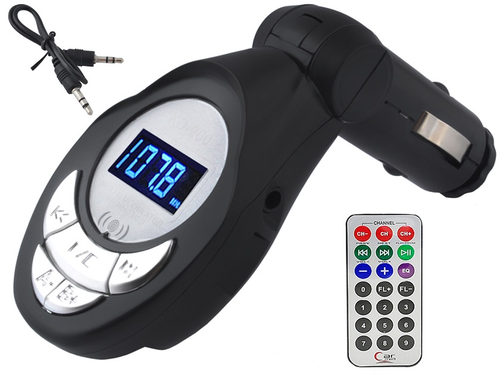 TRANSMITER FM LCD SD MMC MP3 WMA USB PILOT na Arena.pl
